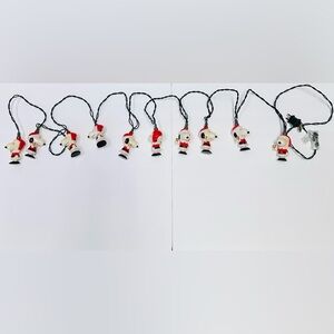 Peanuts Snoopy Santa Suit Bells Christmas 10 String Light Set Unbranded *READ*